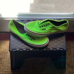 Neon green vans